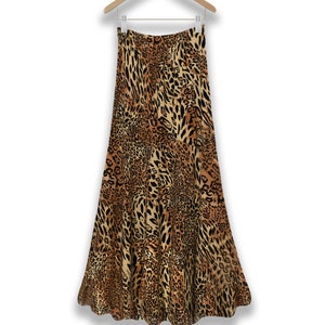 Leopard Print Skirt Leopard Print Animal Print Cheetah Print Women's Skirt Ladies Leopard Skirt Midi Skirt Women's Leopard Skirt image 5