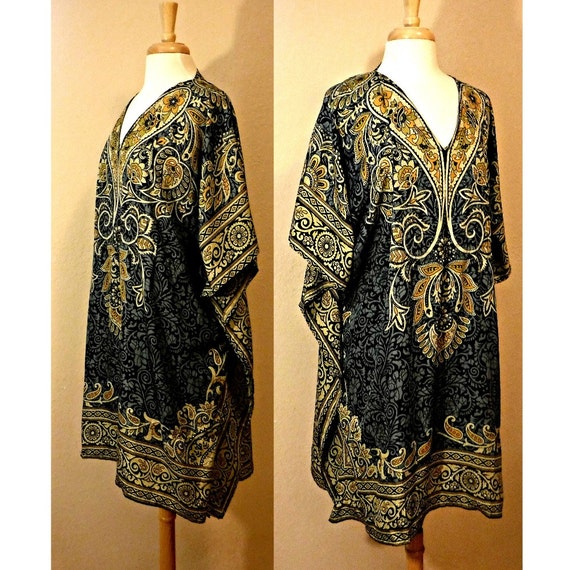 Vintage Kaftan Dress- Short Kaftan Dress- Womens … - image 2