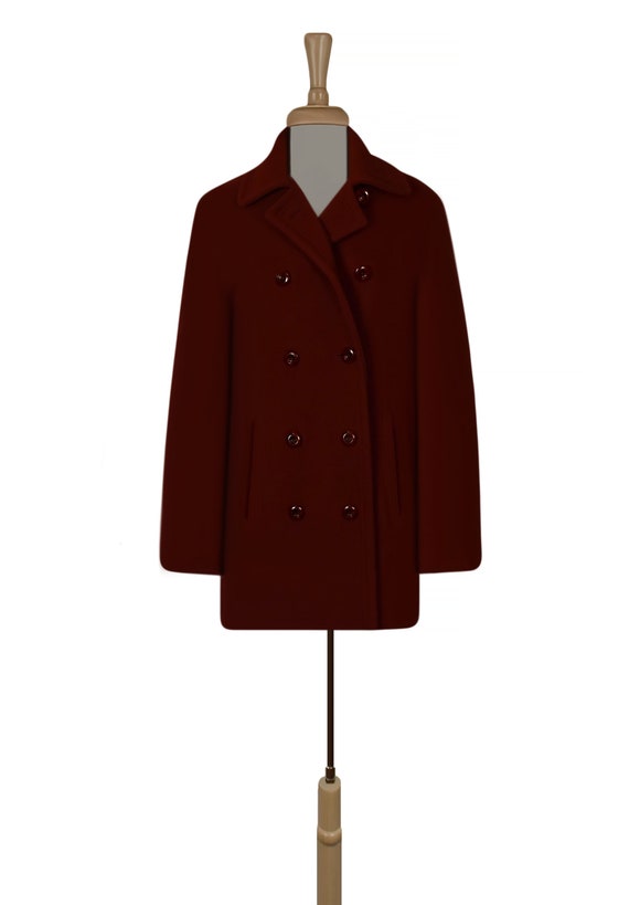 Women's Coat- Wool Coat- Vintage Pea Coat- Womens… - image 5