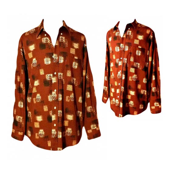 Mens Shirt- Mens Long Sleeve Shirt- Button Down Sh
