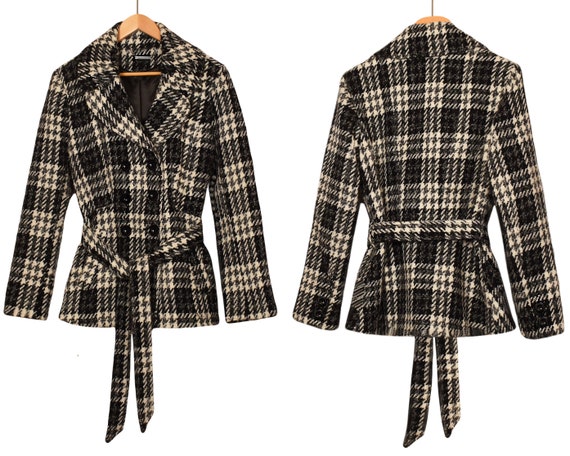 Women's Wool Jacket- Belted Jacket- Belted Coat- … - image 5