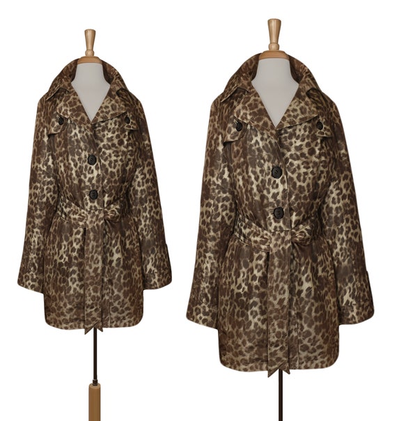 Winter Coat Women- Leopard Coat- Long Coat- Rainc… - image 1