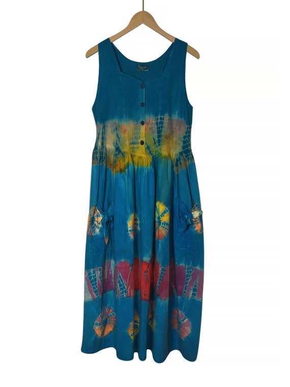 Women's Tie Dye Dress- Summer Dress- Boho Hippie … - image 3