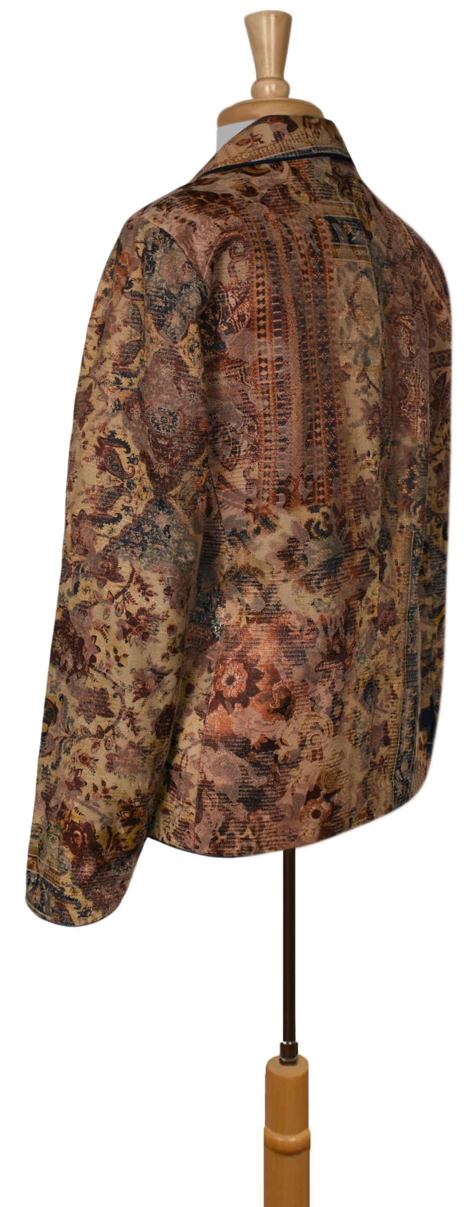 Womens Tapestry Jacket Hippie Jacket Boho Jacket Floral Etsy