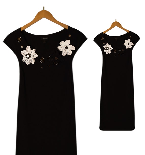 Vintage Black Dress- Womens Dress- Black Dress- Be