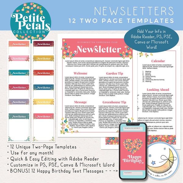 Pi Beta Phi Newsletter Etsy