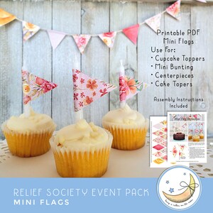 Relief Society Event Pack: Invitations, Posters, Decor and more, Use for RS Birthday Party or any event image 4