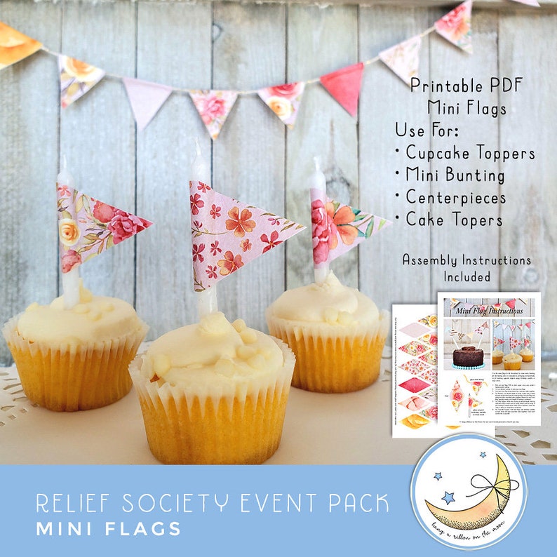 Relief Society Event Pack: Invitations, Posters, Decor and more, Use for RS Birthday Party or any event image 4
