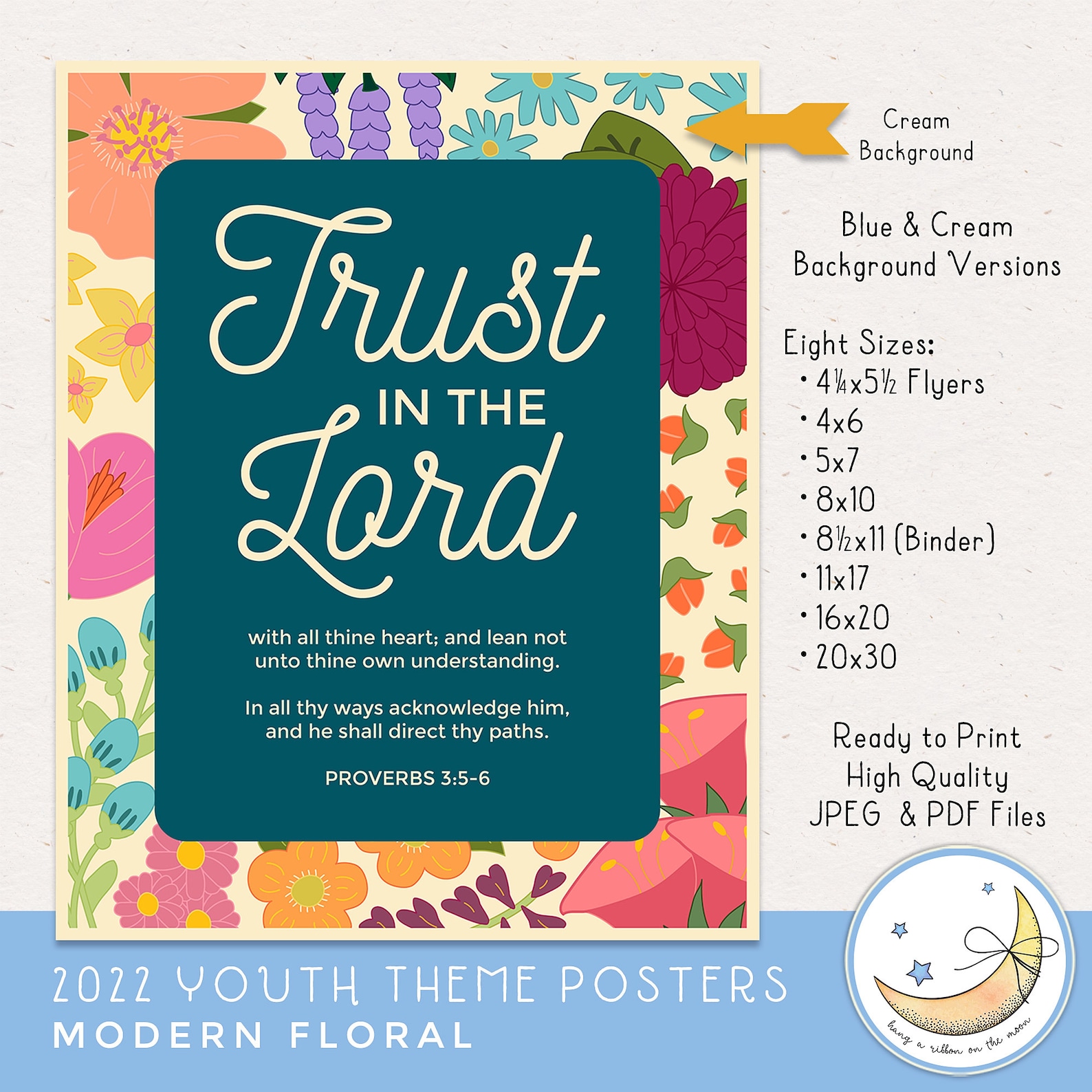 2022 LDS YW Youth Theme Posters 4.25x5.5 4x6 5x7 8x10 Etsy UK