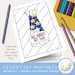 Father's Day Printable Booklet With Coloring Pages, Father's Day Craft ...
