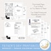 Father's Day Printable Booklet With Coloring Pages, Father's Day Craft ...