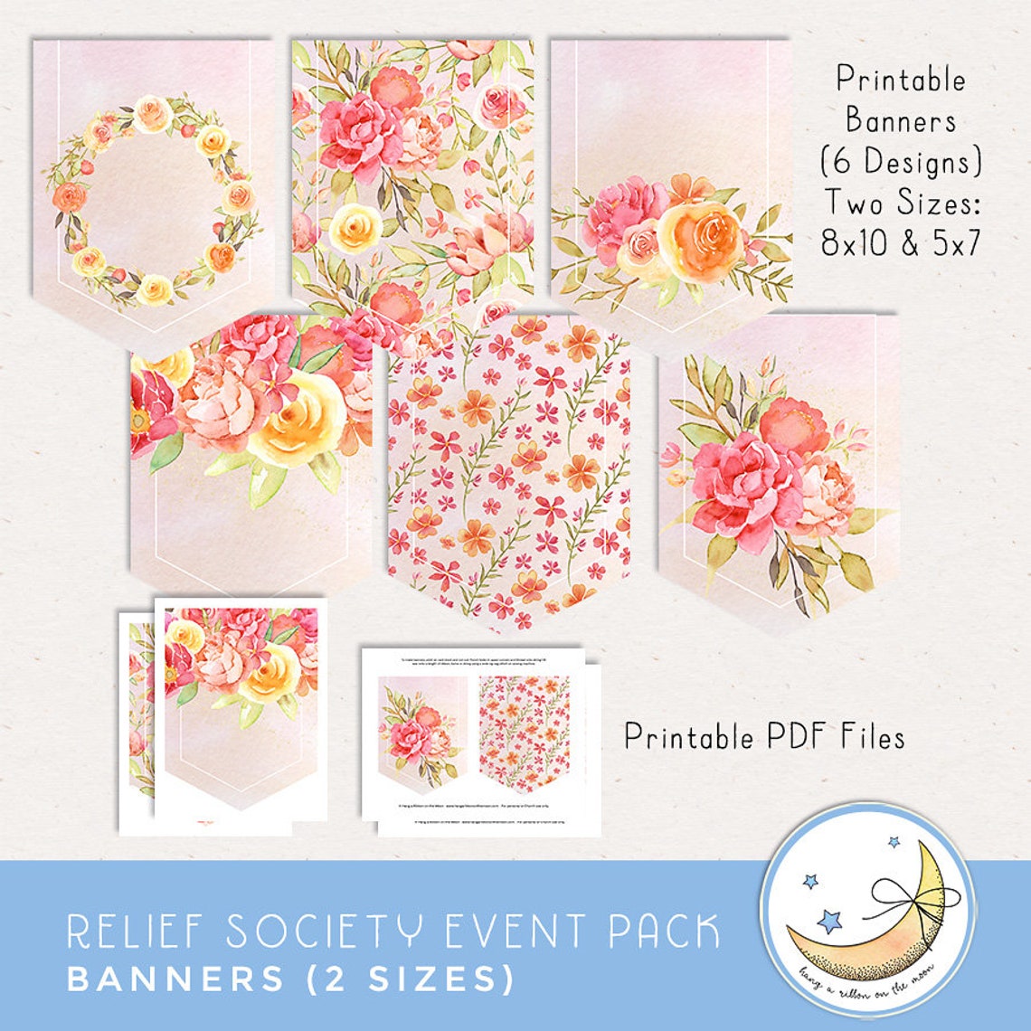 Relief Society Event Pack: Invitations, Posters, Decor and More, Use ...