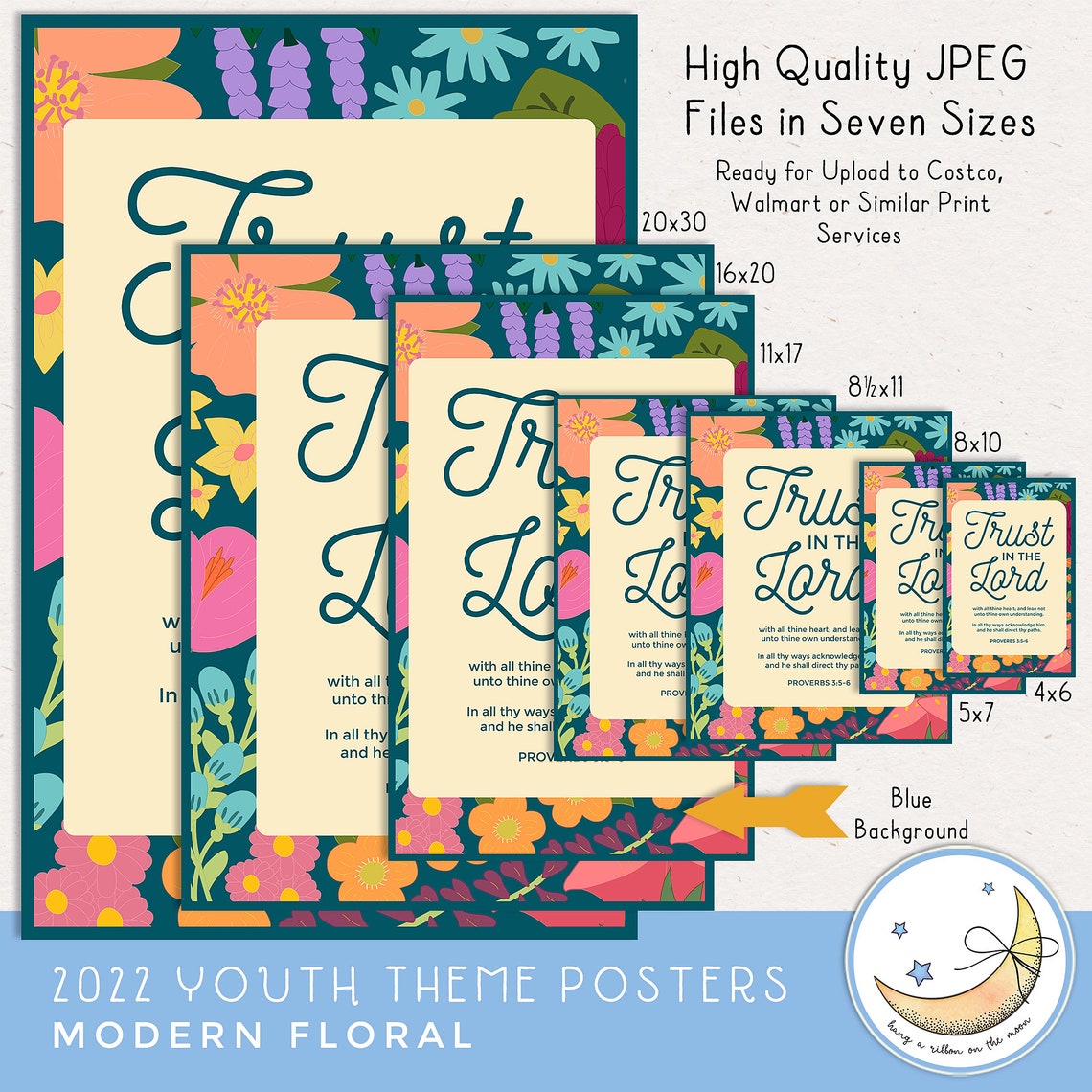 2022 LDS YW Youth Theme Posters 4.25x5.5 4x6 5x7 8x10 Etsy UK
