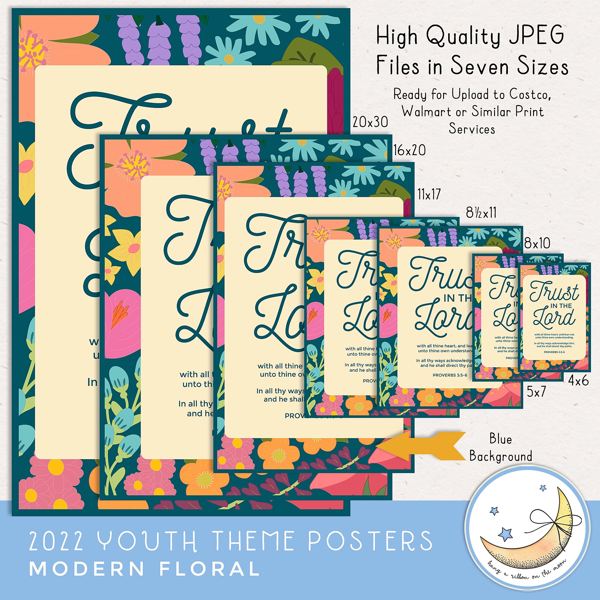 2022 LDS YW Youth Theme Posters 4.25x5.5 4x6 5x7 8x10 Etsy
