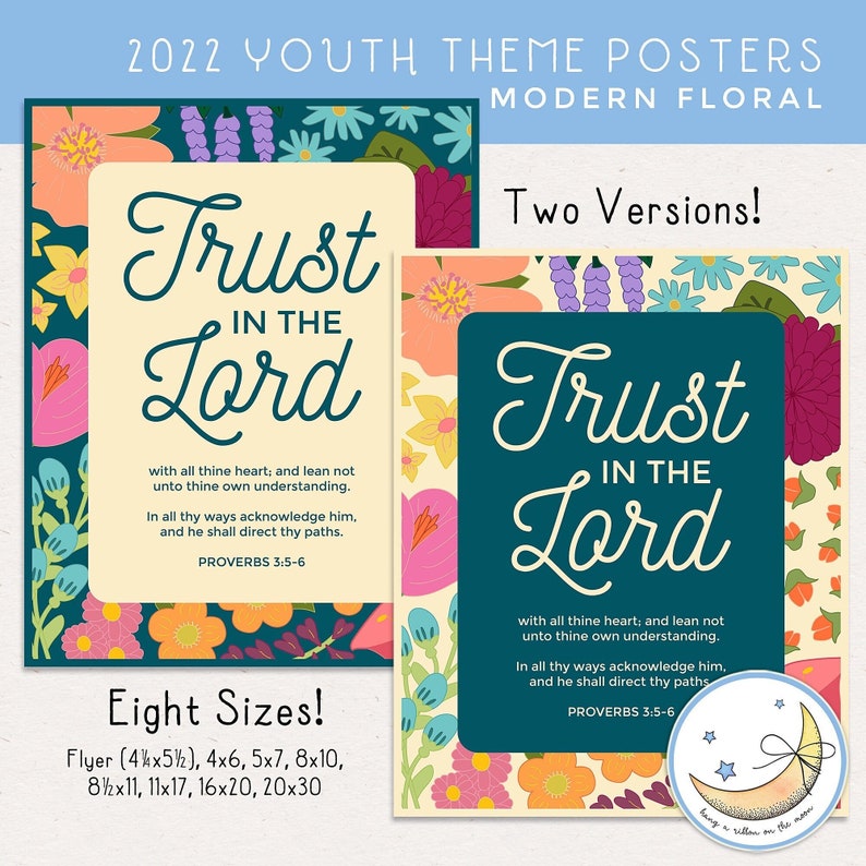 2022 LDS YW Youth Theme Posters 4.25x5.5 4x6 5x7 8x10 image 1