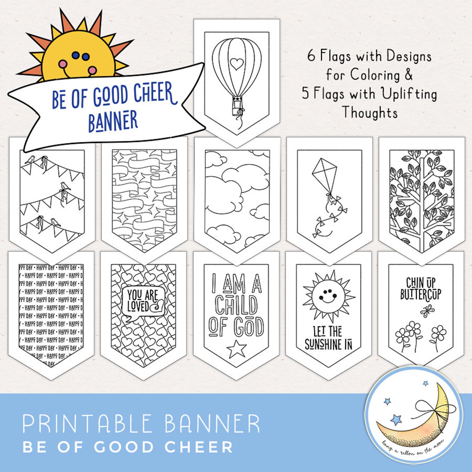 Banner Printable PDF, Be of Good Cheer, Young Women & Primary ...