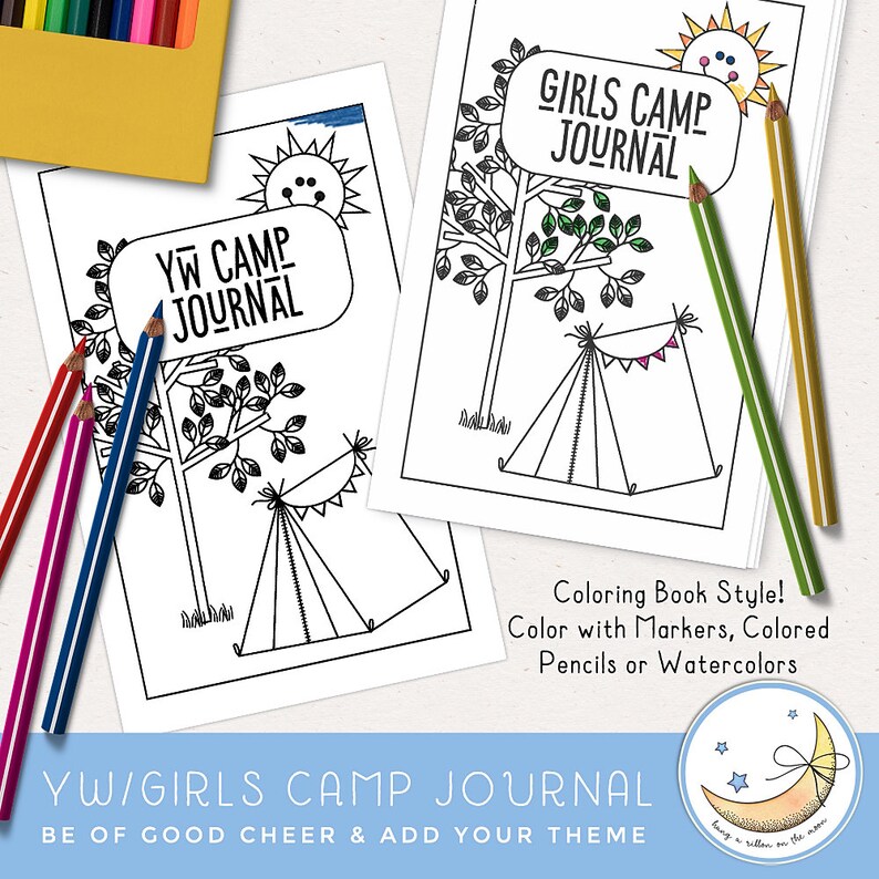 LDS Young Women Camp Girls Camp Editable Printable Journal - Etsy
