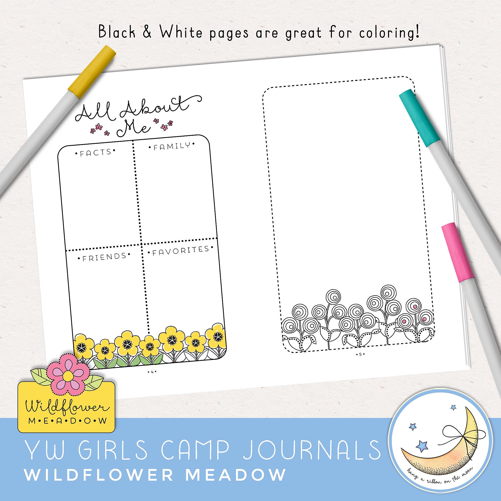 Latter-day Saint Girls Camp Printable Journal Kit – Ministering Printables