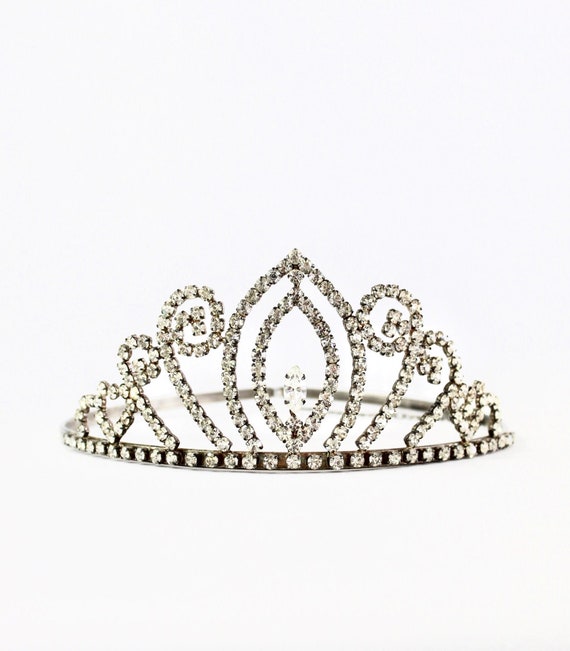 1950s Rhinestone Tiara - 1950s Pageant Tiara - 195
