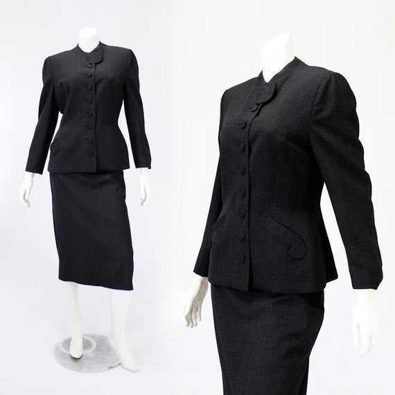 MINT 1950s Womens Suit - 1950s Designer Suit - 50s