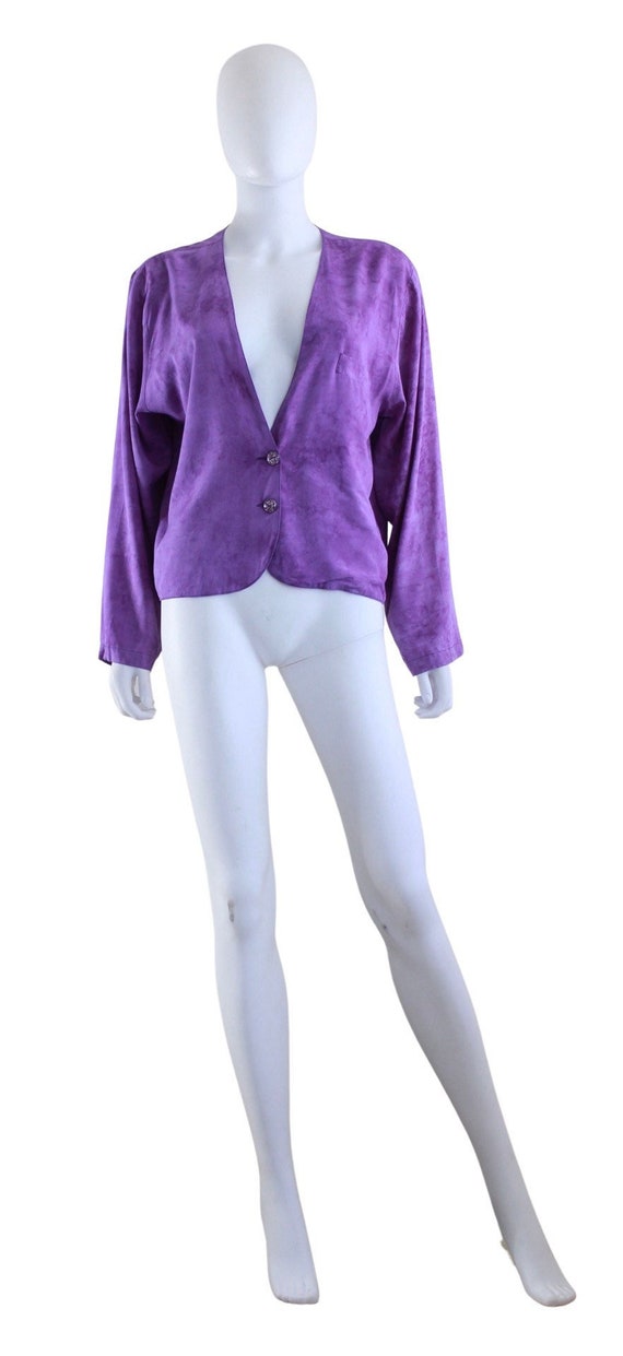 Vintage 90's Pucciesque Silk Lilac Purple Blouse main image 1