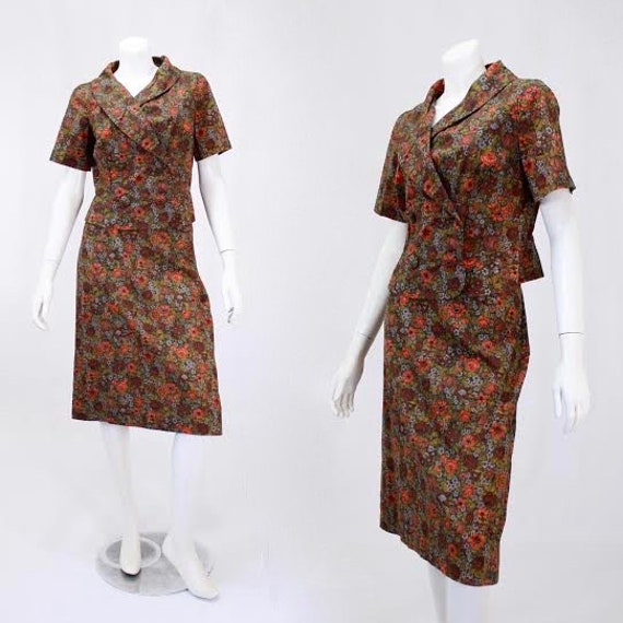 1960s Womens Suit - Cotton Suit - Vintage Summer S