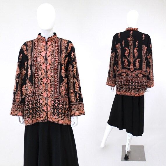RESERVED | Vintage Kashmiri Embroidered Jacket - K