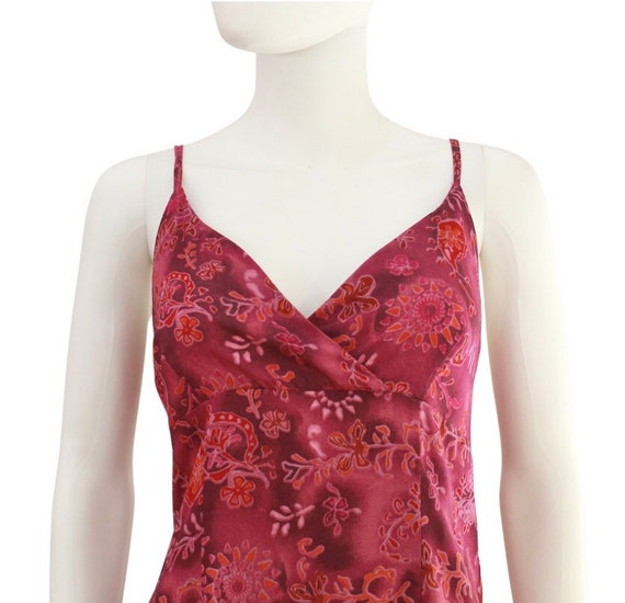 1990s Bold Pink Rayon Sundress - 1990s Sundress -… - image 4
