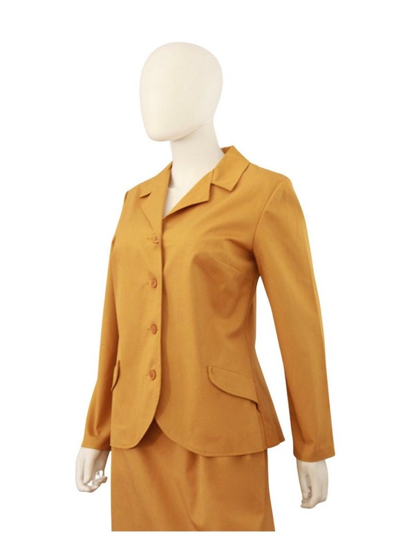 Late 1960s Mustard Yellow Suit - 1960s Womens Sui… - image 5