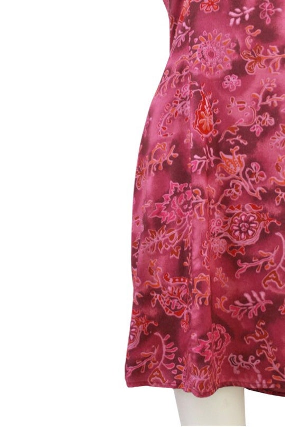 1990s Bold Pink Rayon Sundress - 1990s Sundress -… - image 5