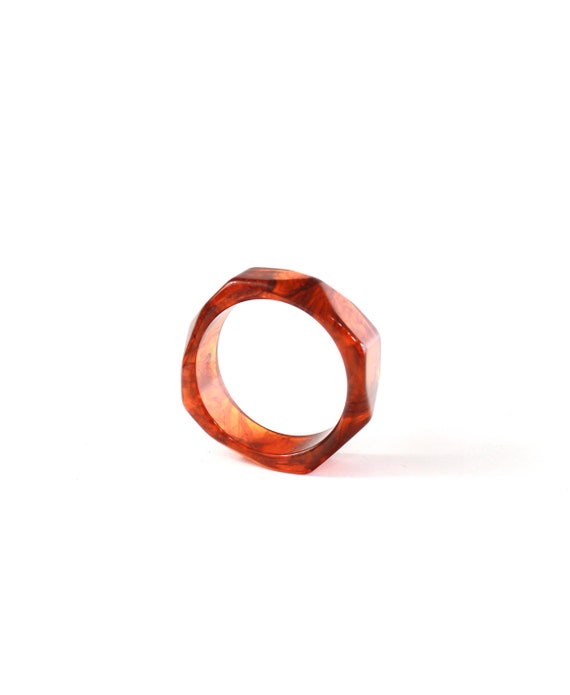 Vintage Faceted Bakelite Bangle - Vintage Root Bee