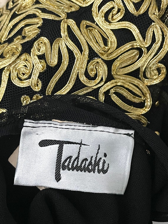 1990s TADASHI Body Con Cocktail Dress - 1990s Stu… - image 10