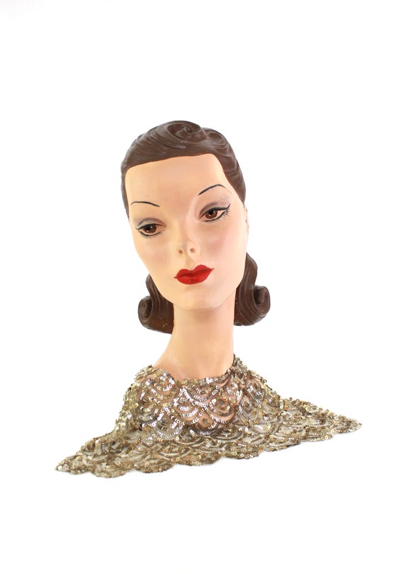 1920s Sequin Collar - 1920s Sequin Bib - 1920s Seq