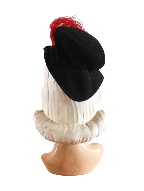 1940s Tilt Hat - 1940s Toy Hat - 1940s Suiter Hat… - image 6
