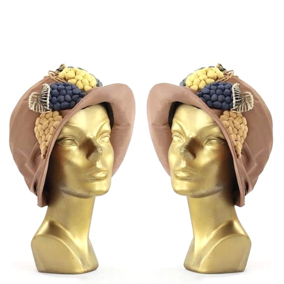 1920s Cloche - 1920s Womens Hat - 1920s Fruit Hat