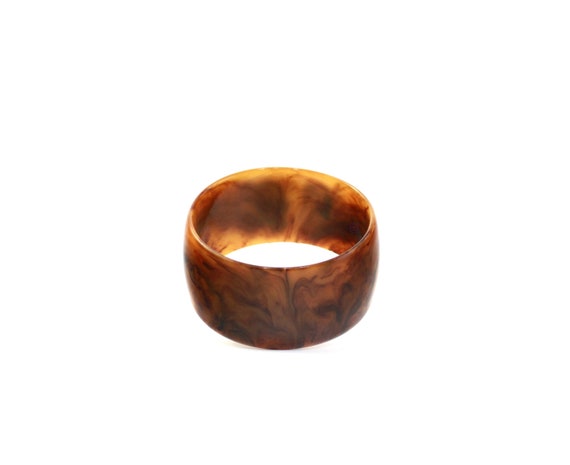 Vintage Bakelite Bangle - Vintage Marbled Bakelite
