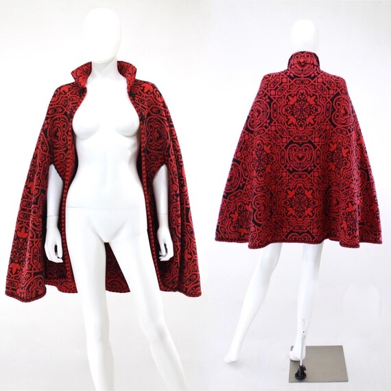 RESERVED|1960s Tapestry Cape - 1960s Trapeze Cape