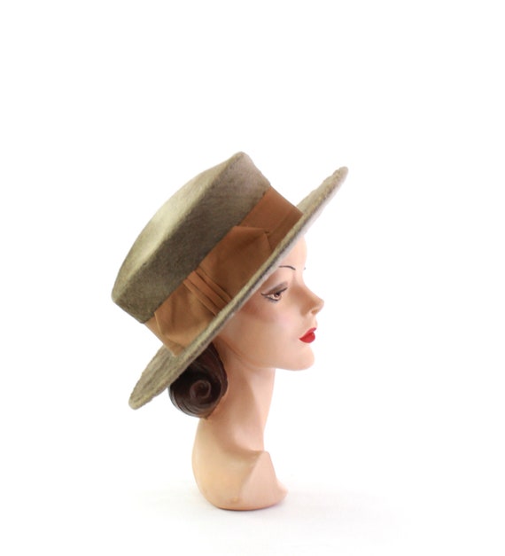 Edwardian Fur Felt Hat - Edwardian Womens Hat - Ed