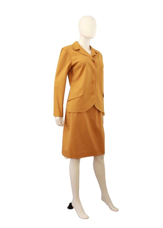 Late 1960s Mustard Yellow Suit - 1960s Womens Sui… - image 6