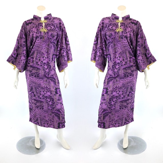 1950s Pake Muu - 1950s Hawaiian Pake Muu - Purple