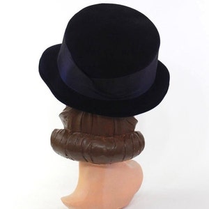 1930s Navy Blue Cloche Hat 1930s Womens Hat 1930s Cloche Vintage Cloche 1930s Blue Hat Womens Blue Hat 1930s Hat Vintage Hat image 5