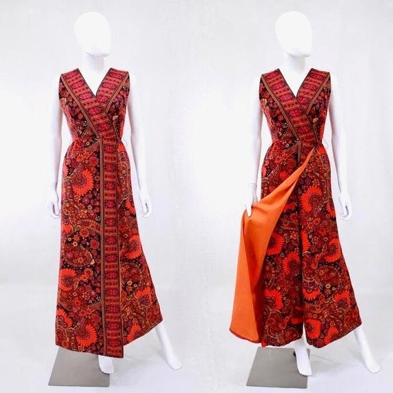 1960s Jumpsuit - 1960s Boho Jumpsuit - Vintage Jum