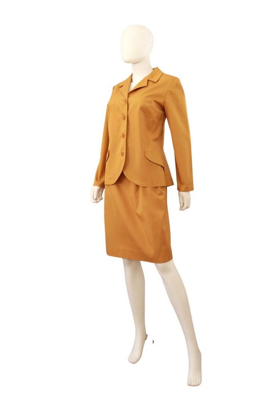 Late 1960s Mustard Yellow Suit - 1960s Womens Sui… - image 4