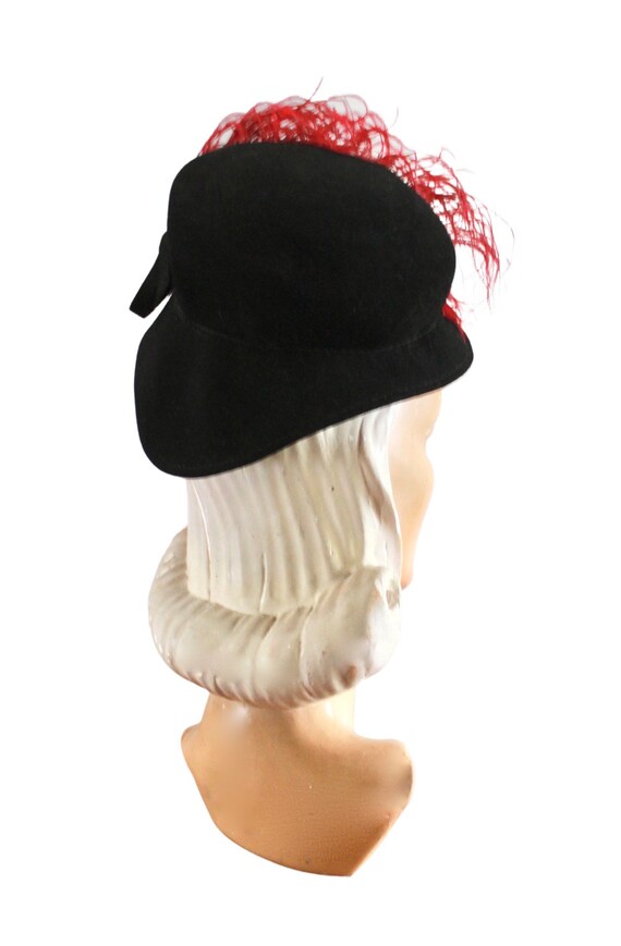 1940s Tilt Hat - 1940s Toy Hat - 1940s Suiter Hat… - image 10