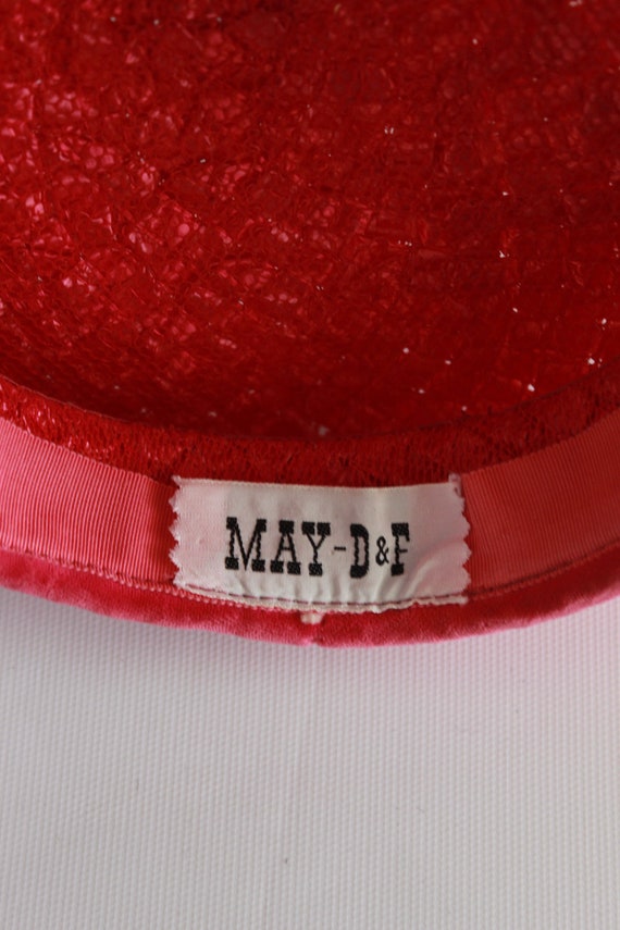1960s Pink Raffia Beret - 1960s Pink Hat - Vintag… - image 10