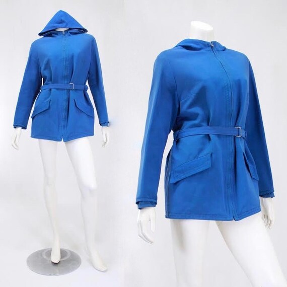 1940s Womens Ski Coat - 1940s Blue Ski Jacket - Wo