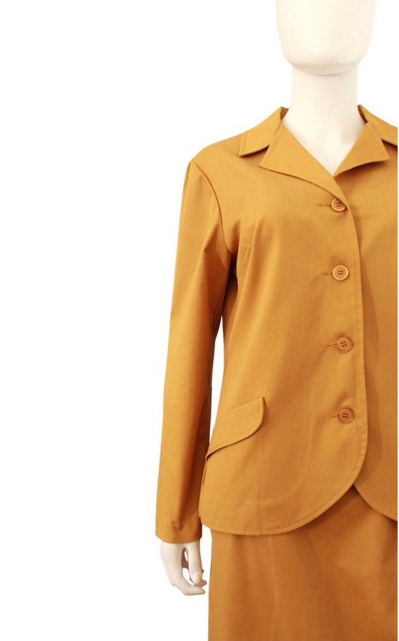 Late 1960s Mustard Yellow Suit - 1960s Womens Sui… - image 3