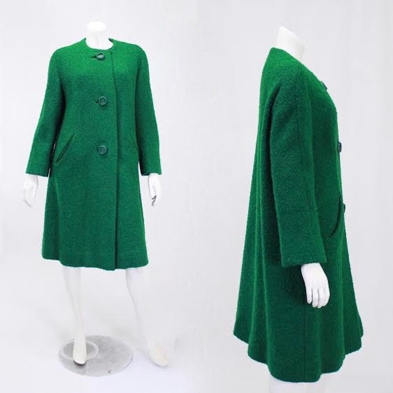 1960s Green Coat - Womens Green Coat - Green Swing