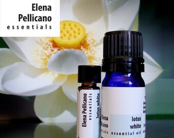 Indian 100% Pure White Lotus Flower Essential Oil, Mini Essential Oil For Aromatherapy Diffusers And Skin, Nelumbo Nucifera Oil