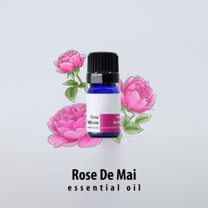 Rose de Mai Absolute – Rare Luxurious – 100% Pure and Natural – Food-Grade Solvent Extraction – Undiluted – 5ml, 1.8ml